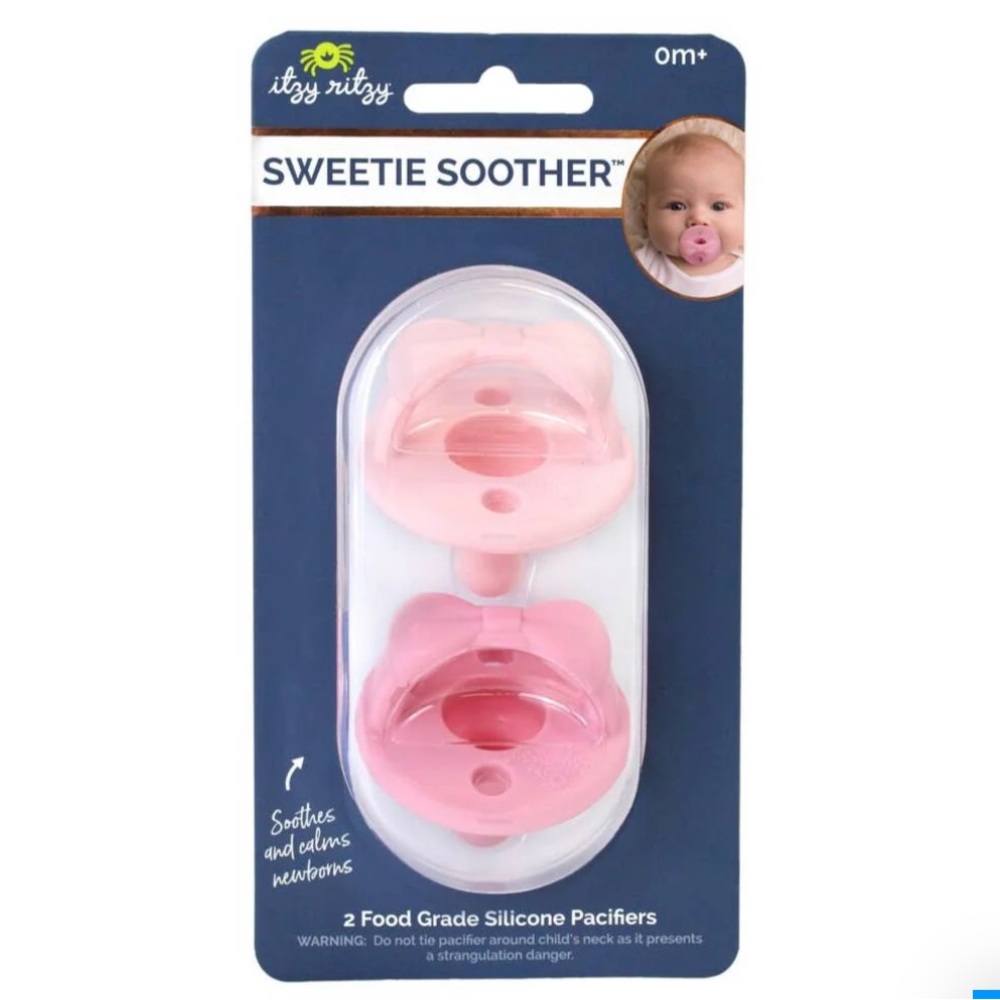 Itzy Ritzy Sweetie Soother Pacifiers - Soft Pink
